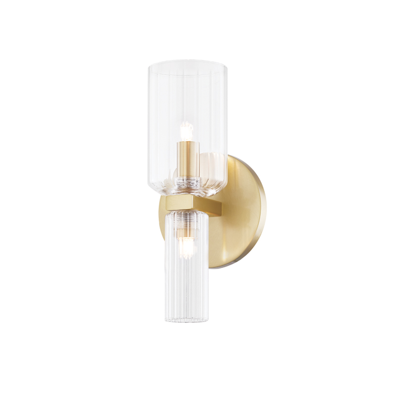 Tabitha 1 Light 5 inch Aged Brass Bath And Vanity Wall Light