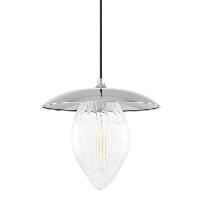 Lana 1 Light 15 inch Polished Nickel Pendant Ceiling Light