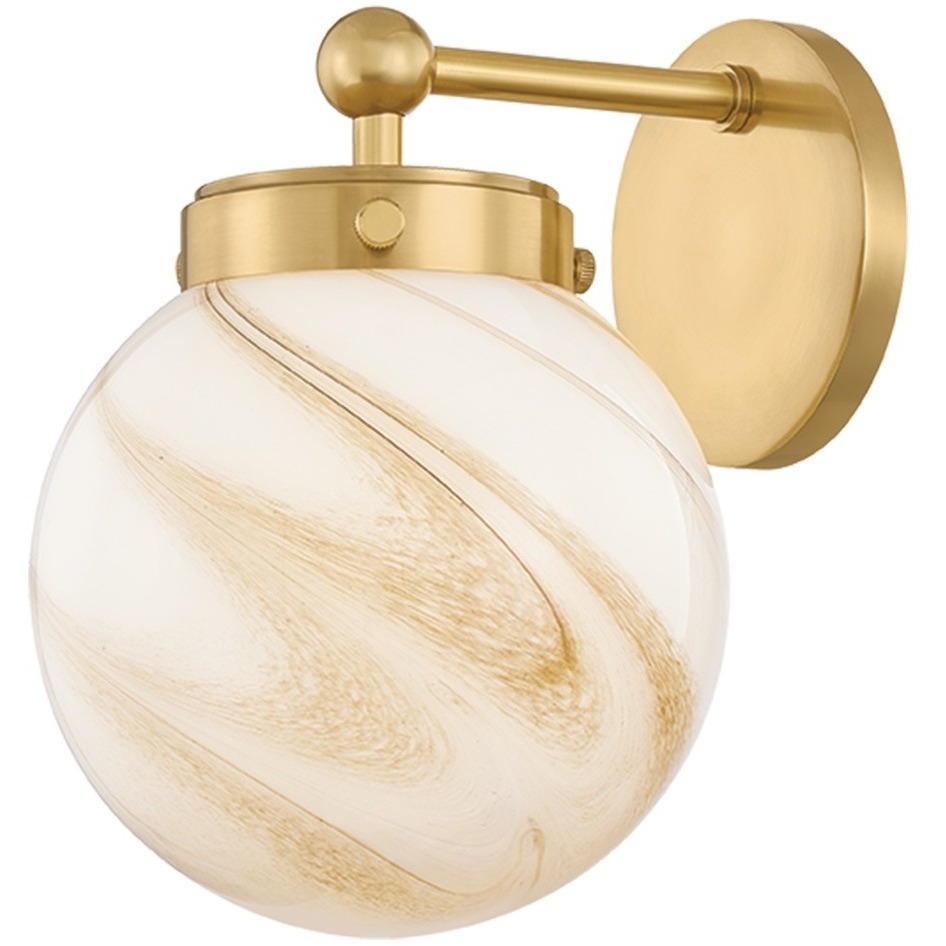 Ambra 1 Light 7 inch Aged Brass Wall Sconce Wall Light