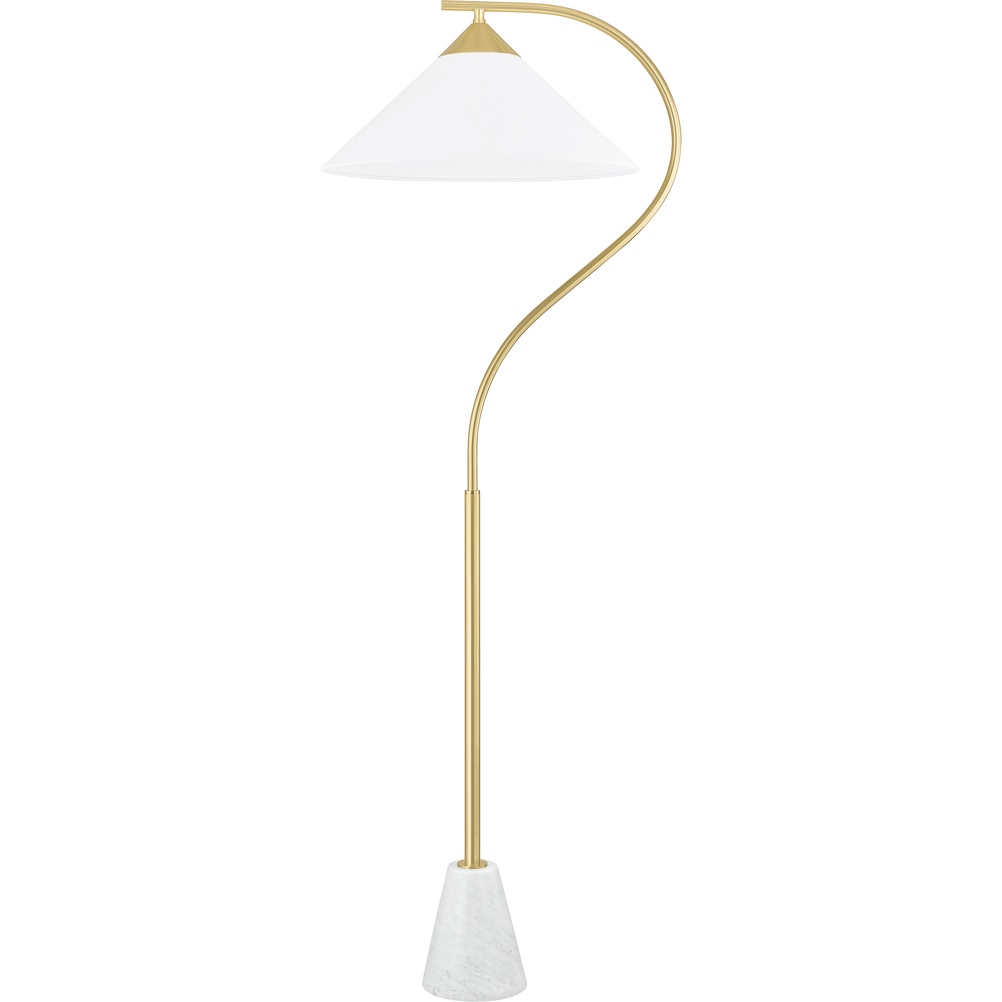 Bianca 63 inch 25.00 watt Aged Brass Floor Lamp Portable Light