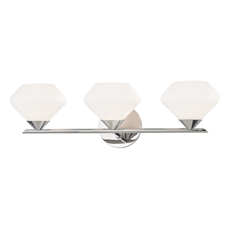 Valerie 3 Light 21.75 inch Polished Nickel Bath Vanity Wall Light