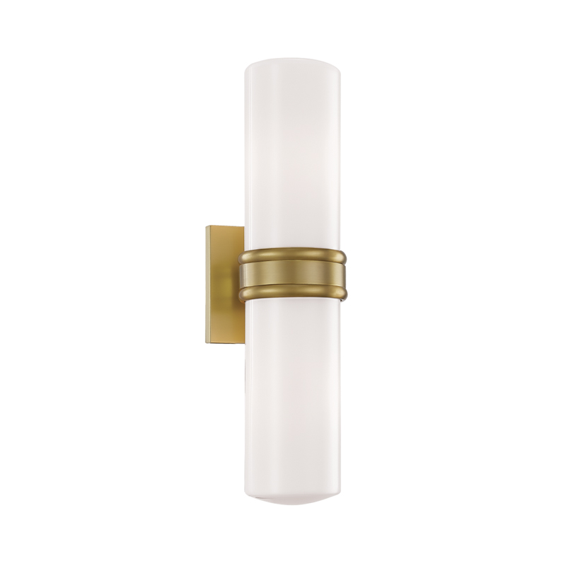 Natalie 2 Light 4 inch Aged Brass Wall Sconce Wall Light