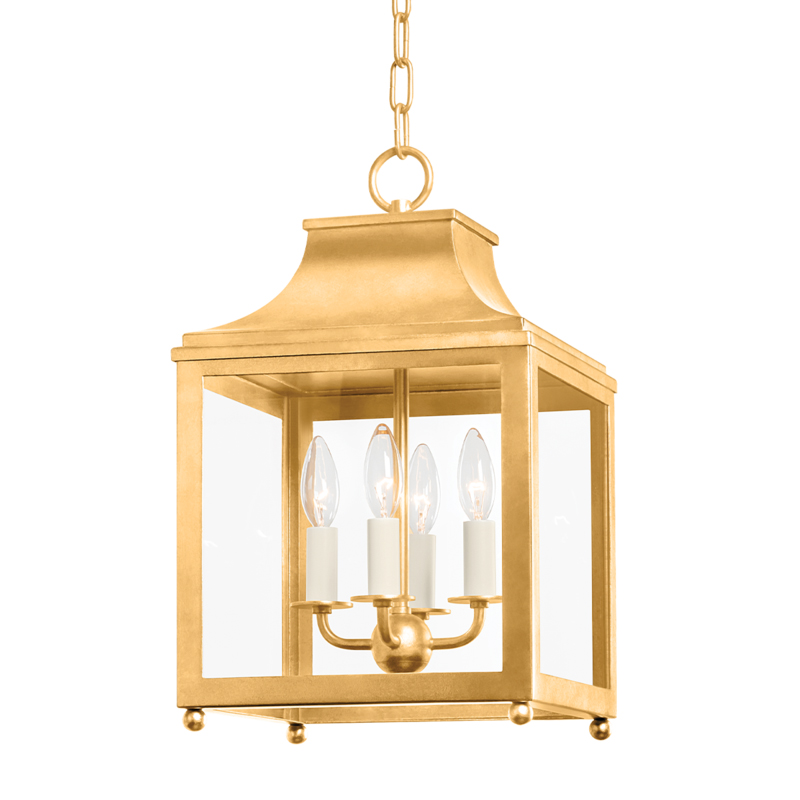 Leigh 4 Light 11.25 inch Vintage Gold Leaf Pendant Ceiling Light