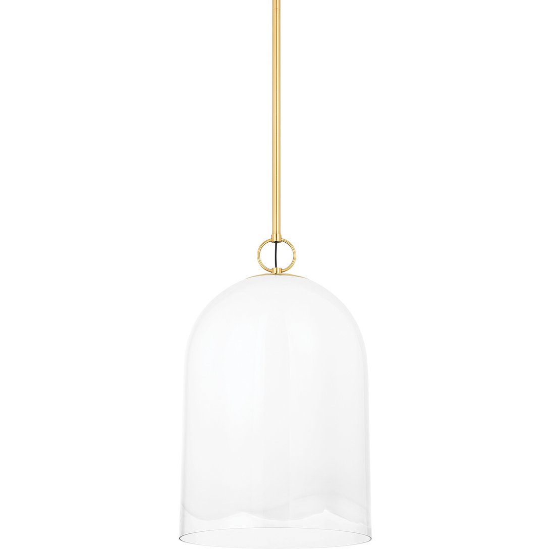 Lennon 1 Light 14 inch Aged Brass Pendant Ceiling Light