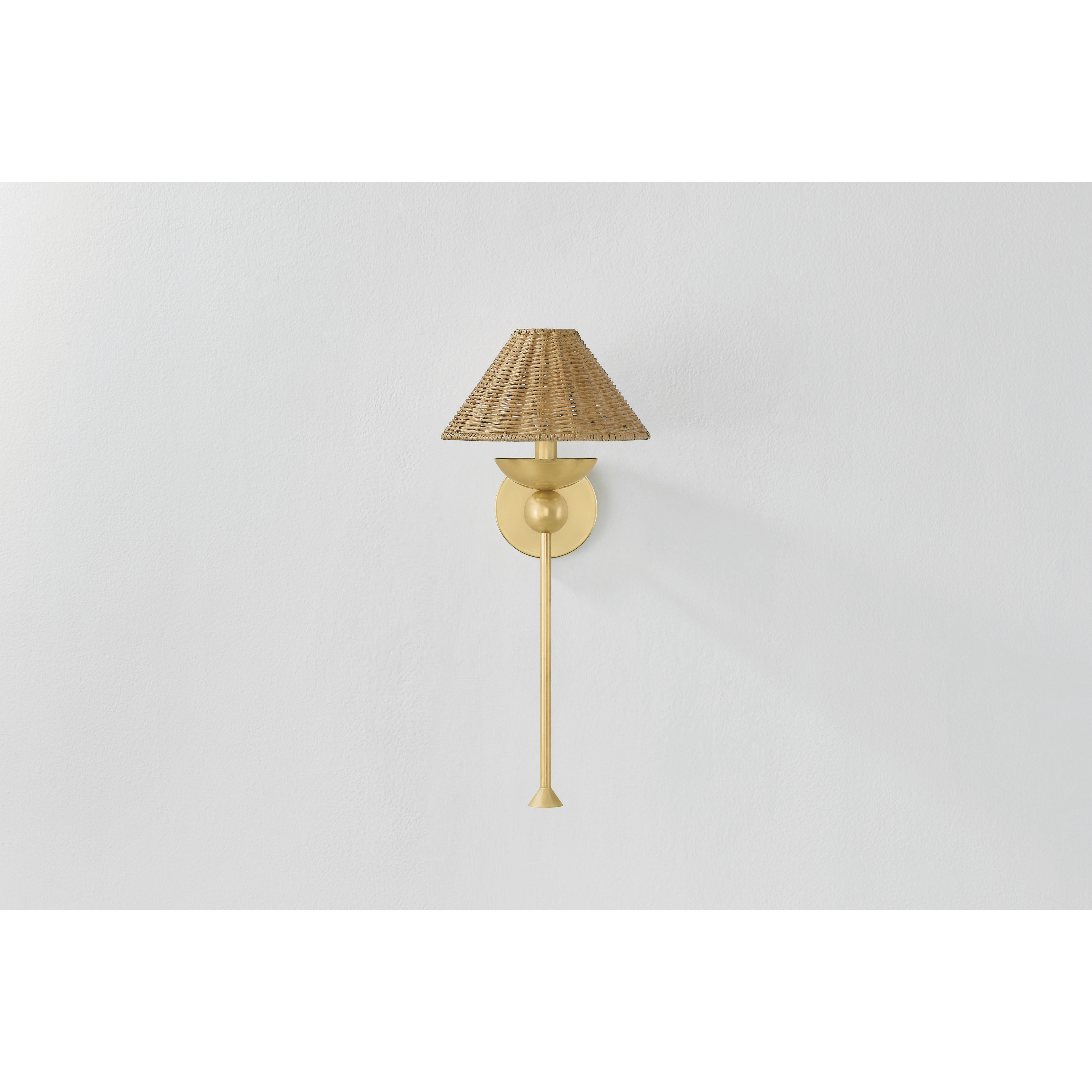 Perilla 1 Light 9.5 inch Aged Brass Wall Sconce Wall Light